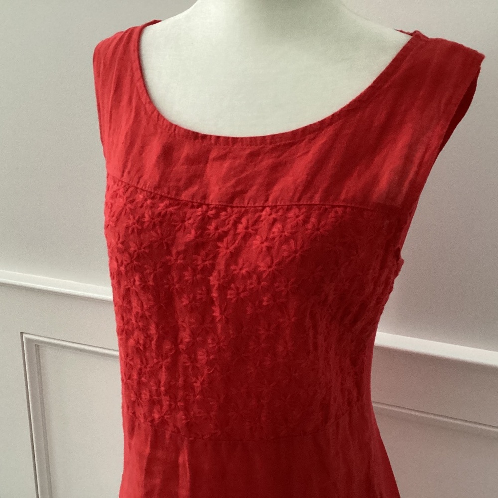 Lina Tomei 100% Linen Made in Italy Summer Dress - Picture 3 of 6
